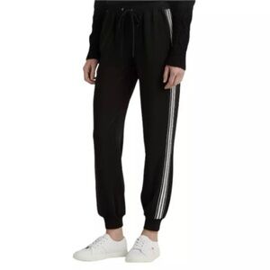 Lauren Ralph Lauren Women’s Black Side Striped Crepe Sweatpants Size 12